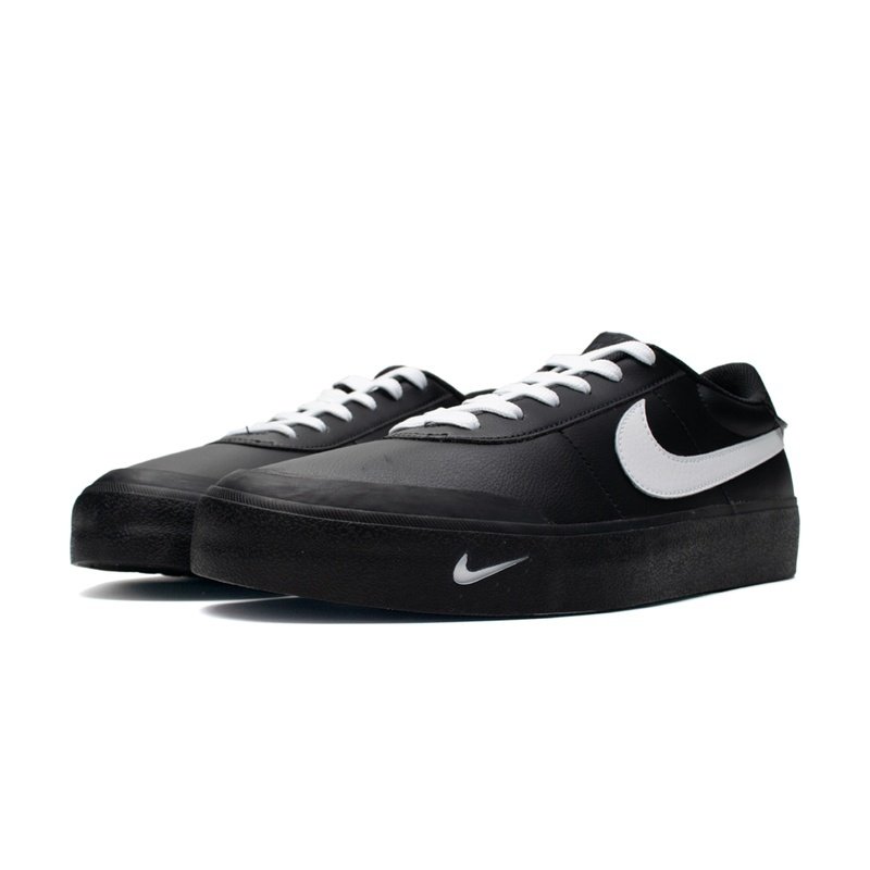 Custom Court Shoes Black White Simple Life - Image 3