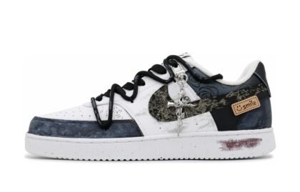Custom Court Shoes Gray Black Rose White Gold