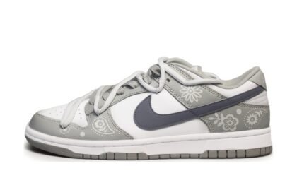 Custom Dunk Shoes Gray White Ice Glacier