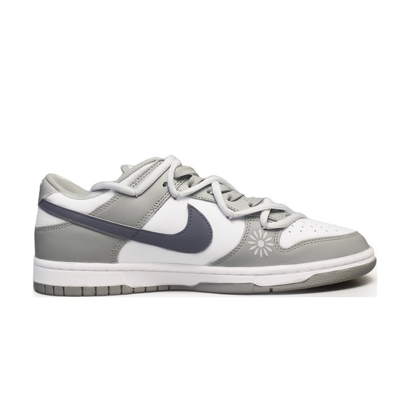 Custom Dunk Shoes Gray White Ice Glacier - Image 2