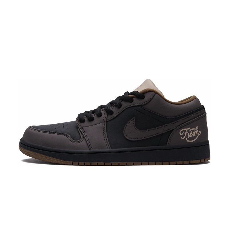 Custom Jordan Shoes Black Brown Mocha Maple