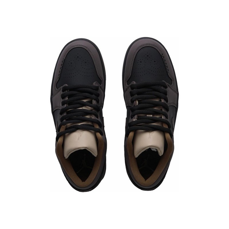 Custom Jordan Shoes Black Brown Mocha Maple - Image 3