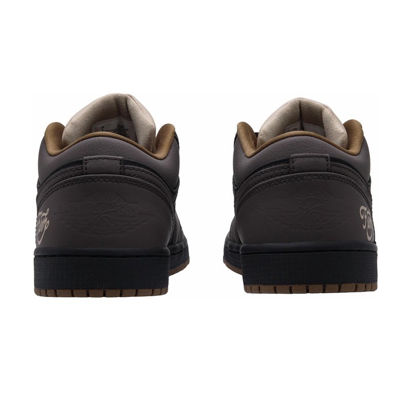 Custom Jordan Shoes Black Brown Mocha Maple - Image 4