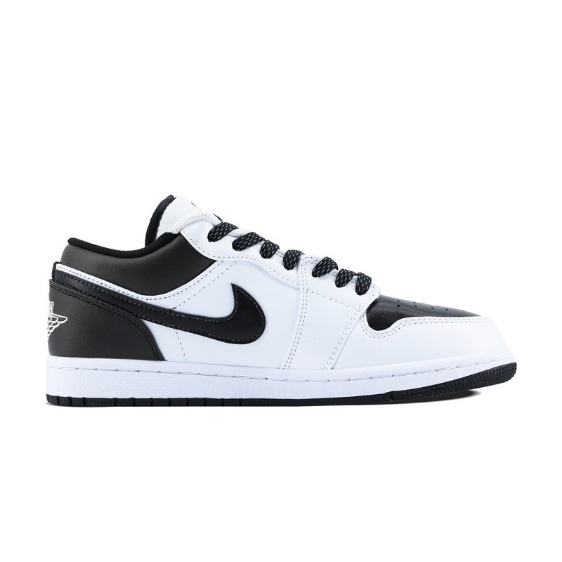 Custom Jordan Shoes White Black Devil Wings - Image 2